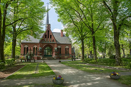 Kappel des Friedhofs St. Hedwig in Berlin Weßensee