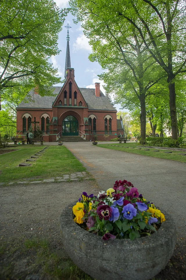 Kapelle des des Friedhofs St. Hedwig in Weißensee